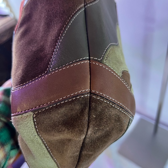 Coach Vintage Poppy For Peace Suede Tote Limited Edition - Picture 11 of 15